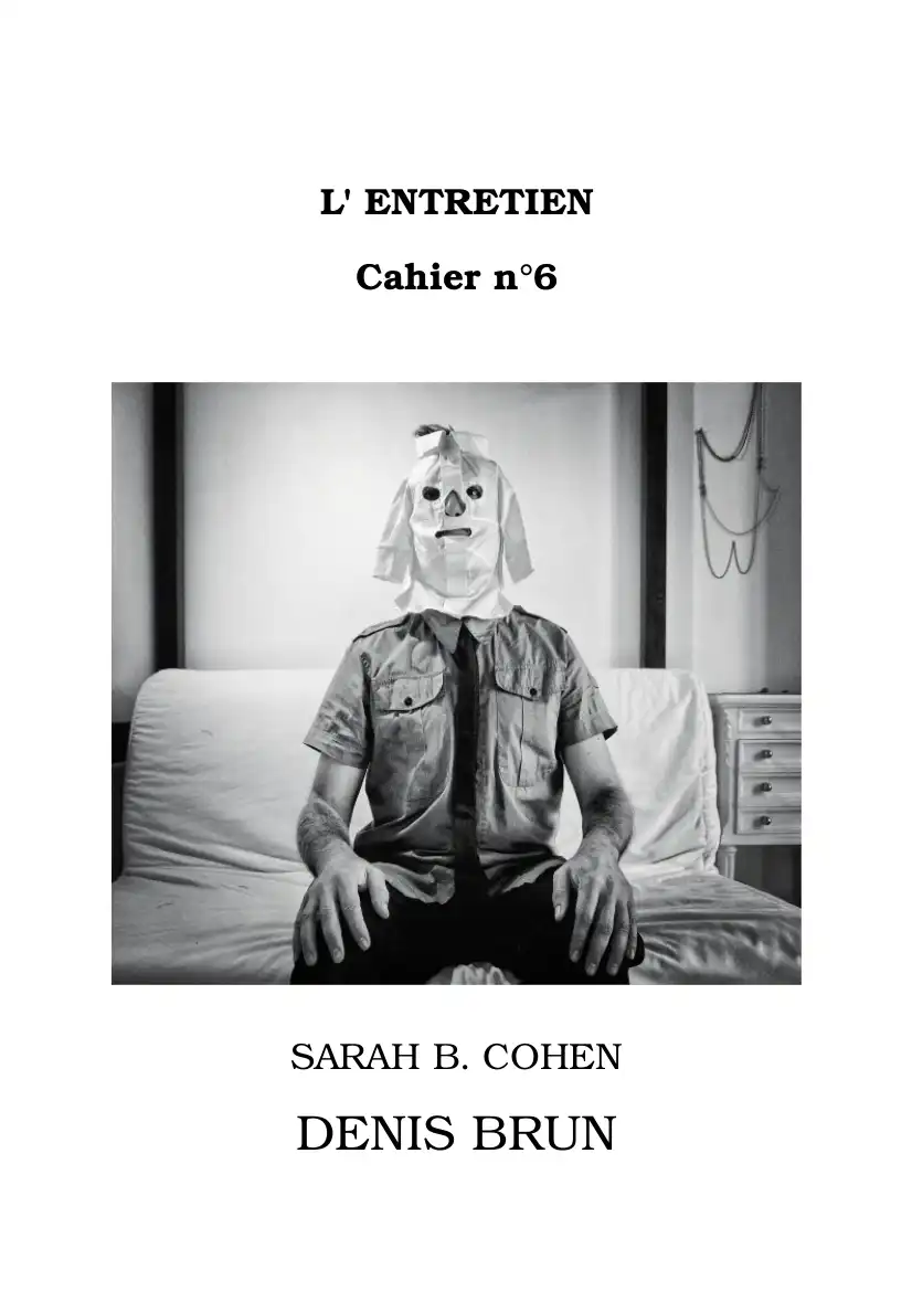 Les Entretiens, Cahier n°6, Denis Brun / Sarah B. Cohen (PDF) Les Entretiens, Cahier n°6, Denis Brun / Sarah B. Cohen (PDF)